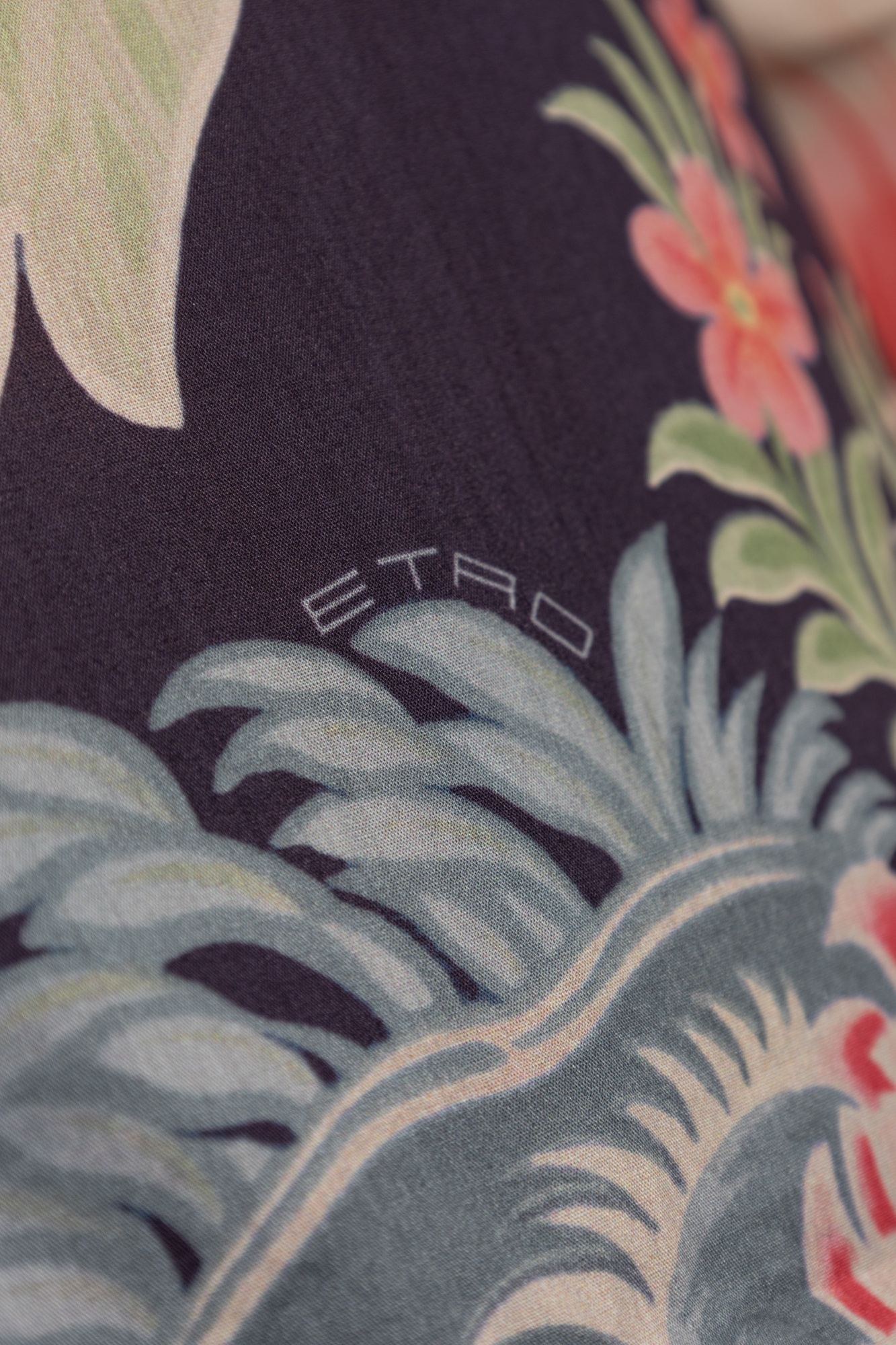 Tシャツ・カットソー ETRO SS25 Paisley flower shirt (MRIC001199SA5F1 X0883) Etro men's crew-neck cotton T-shirt with floral pattern